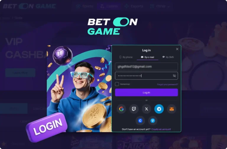 BetOnGame Login Process