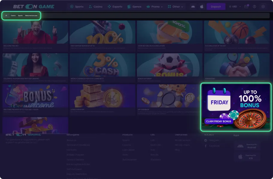 Claim Friday Bonus step3