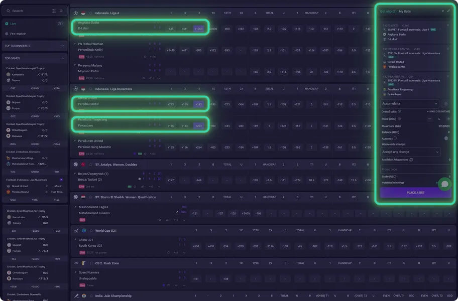 How to Place a System Bet step 2