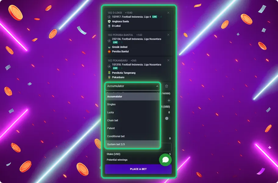 How to Place a System Bet step 3