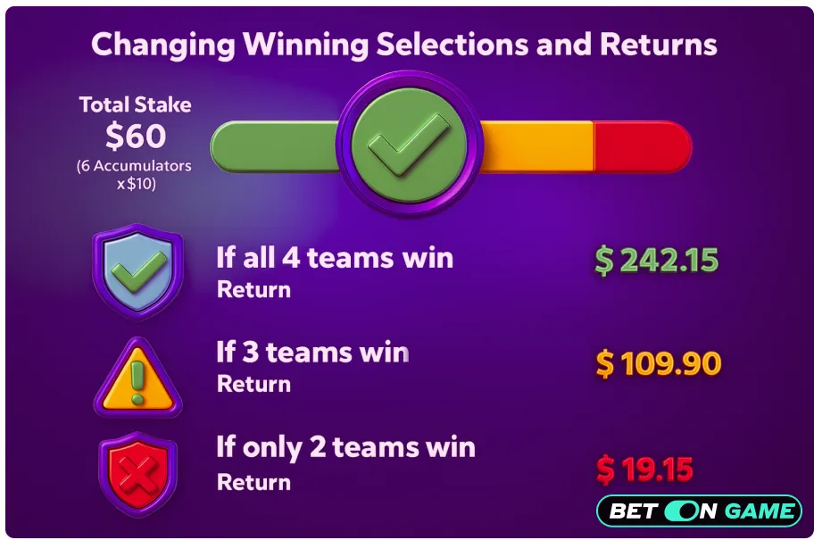 System Bet Example with Real Football Matches