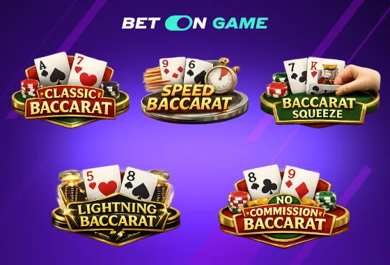 Types of Live Baccarat at BetOnGame